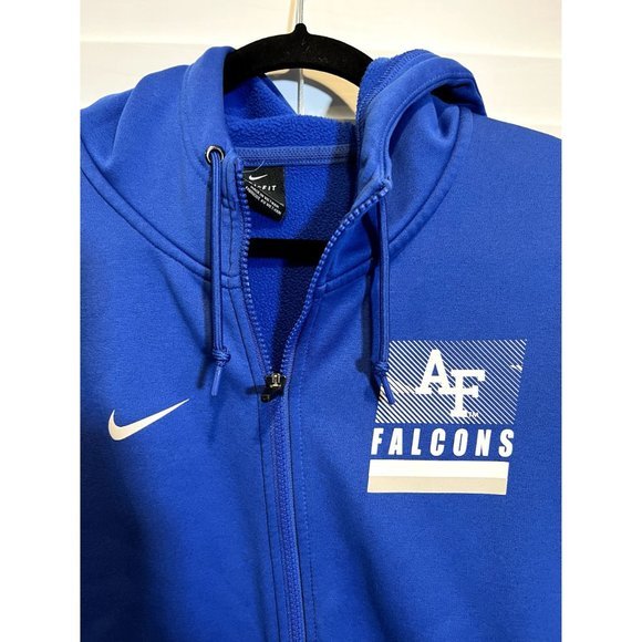 Nike Air Force Falcons Full Zip Fleece‎ Hoodie - Size M - Picture 2 of 4